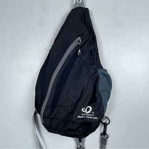 Waterfly Crossbody Nylon Sling Backpack; Hiking, City, Travel